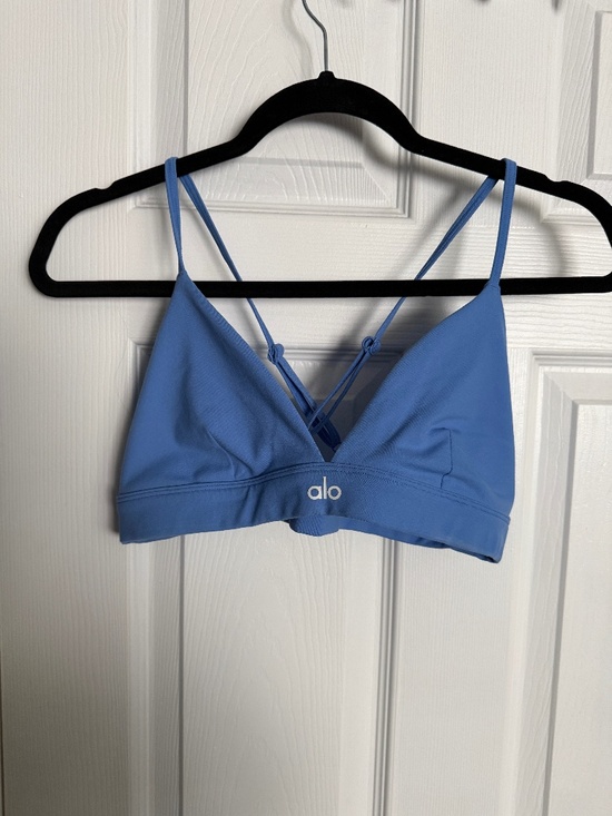 ALO Yoga Other - Alo Yoga Blue Triangle Bra Sports Bra Strappy Back